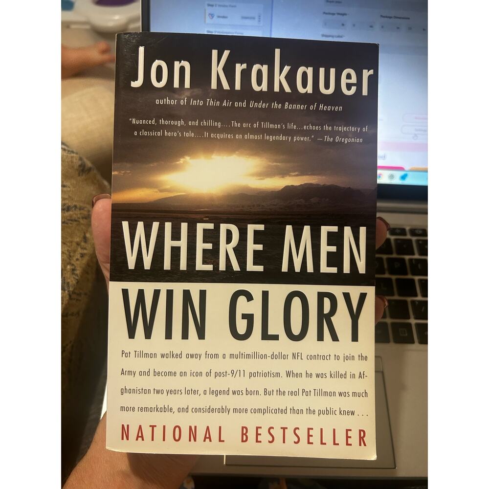 Book Paperback: Where Men Win Glory, Krakauer, Patriotic Tillman Freedom